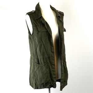 Sanctuary Green Cargo Vest Small